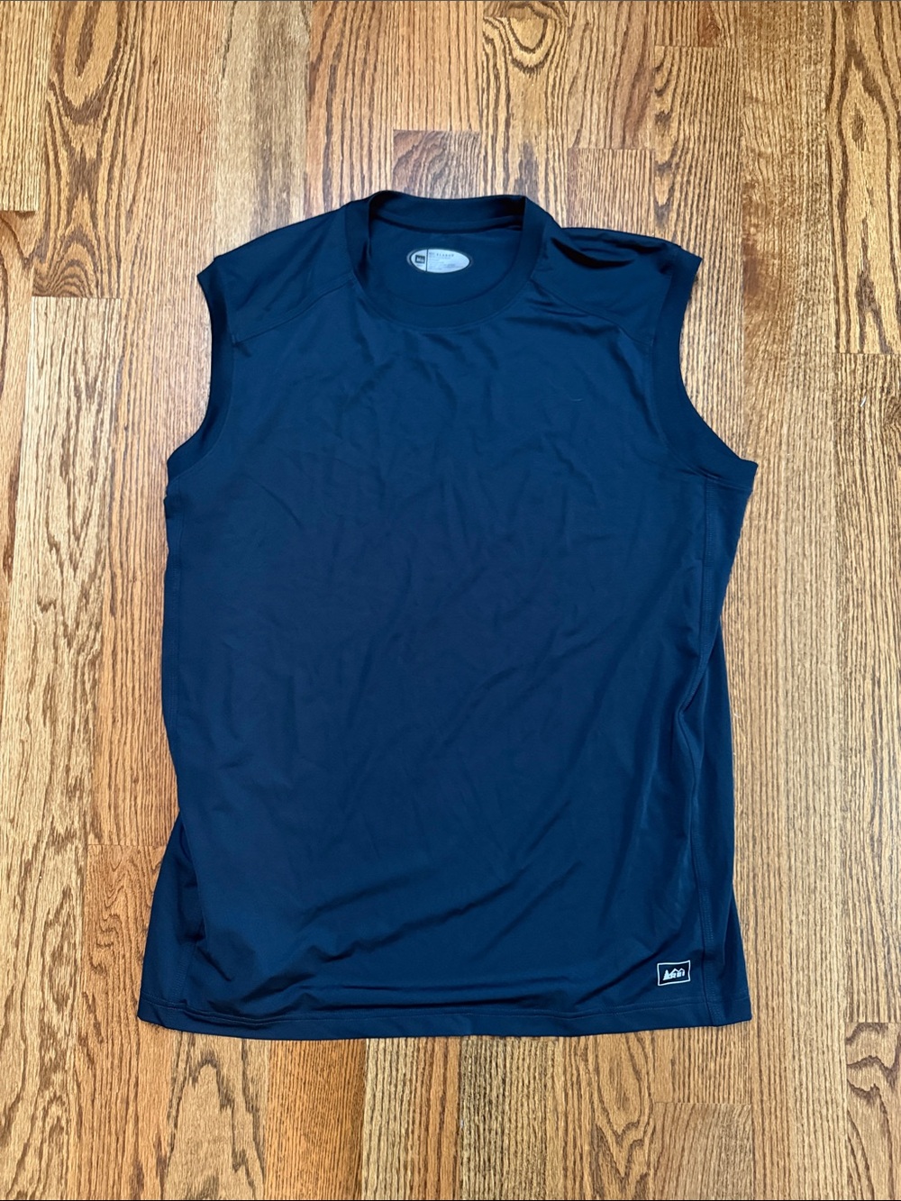 REI Men's Sleeveless Athletic Tank Top - Navy Blue
